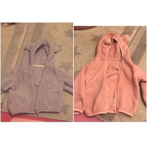 Set of 2 fleece toddler jackets